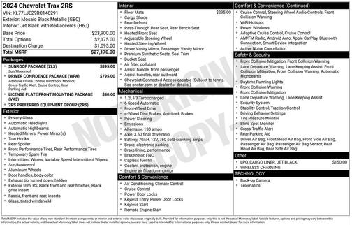 2024 Chevrolet Trax FWD 2RS