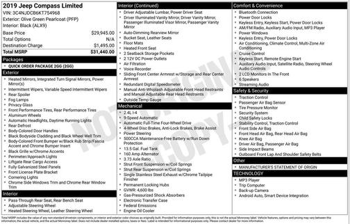 2019 Jeep Compass Limited