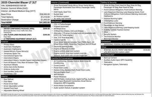 2025 Chevrolet Blazer 2LT