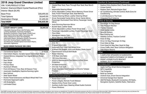 2018 Jeep Grand Cherokee Limited