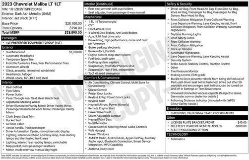 2023 Chevrolet Malibu FWD 1LT
