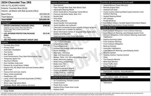 2024 Chevrolet Trax FWD 2RS