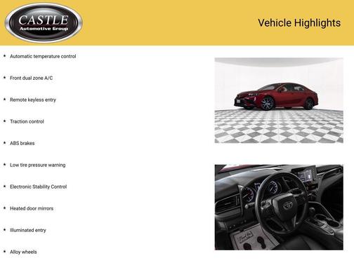 Supersonic Red 2022 Toyota Camry SE