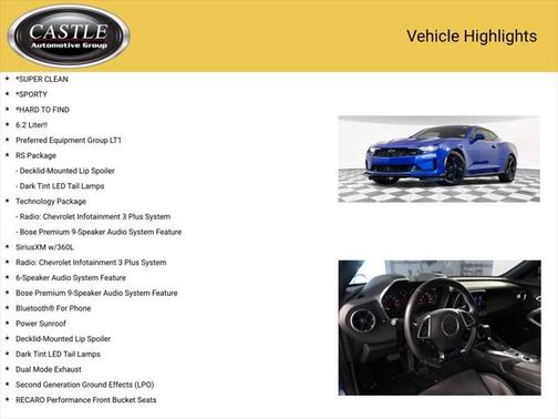 2022 Chevrolet Camaro RWD Coupe LT1