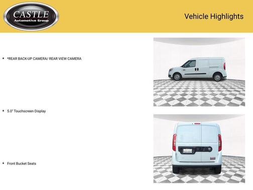 Bright White 2022 RAM ProMaster City Tradesman