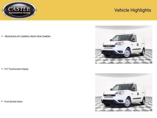 Bright White 2022 RAM ProMaster City Tradesman