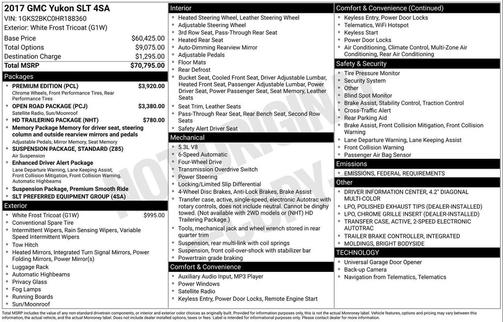 2017 GMC Yukon SLT