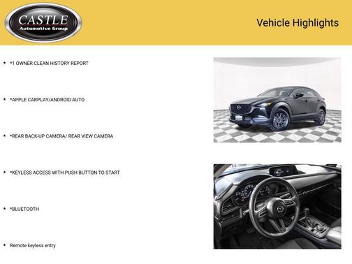 Jet Black Mica 2020 Mazda CX-30 Base