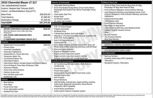 2025 Chevrolet Blazer 2LT