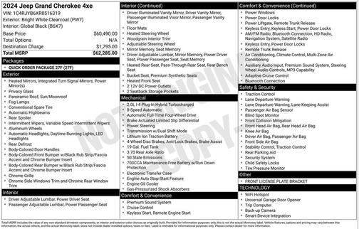 2024 Jeep Grand Cherokee 4xe Base