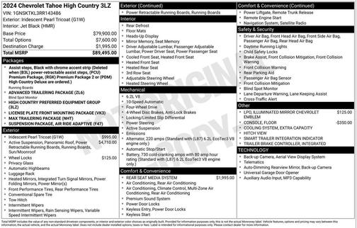 2024 Chevrolet Tahoe High Country
