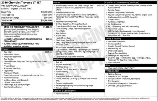 2016 Chevrolet Traverse 1LT