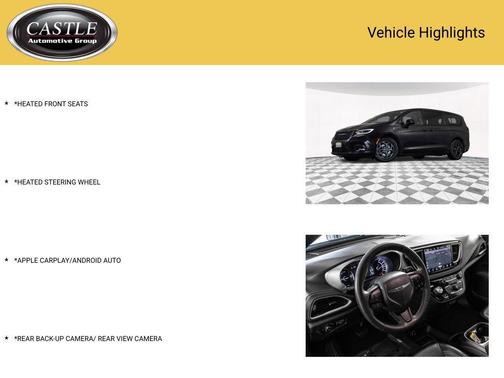 Brilliant Black Crystal Pearlcoat 2022 Chrysler Pacifica Hybrid Touring L