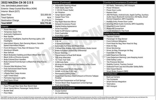 2022 Mazda CX-30 2.5 S