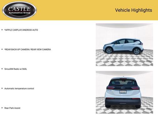 Summit White 2023 Chevrolet Bolt EV FWD 1LT