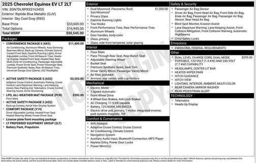2025 Chevrolet Equinox EV LT
