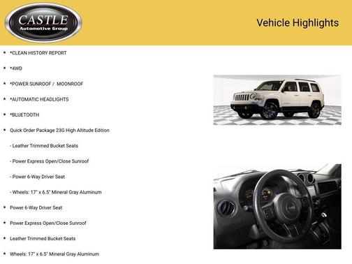 2015 Jeep Patriot High Altitude Edition