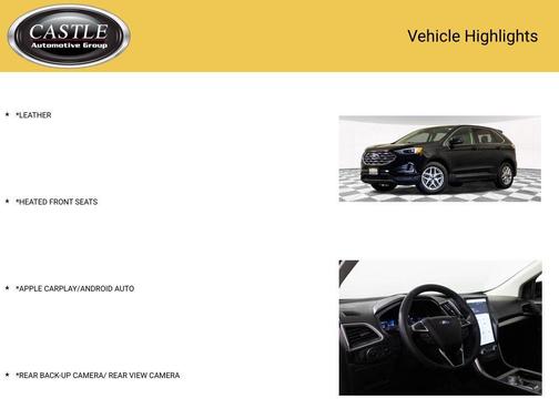 Black Metallic 2022 Ford Edge SEL