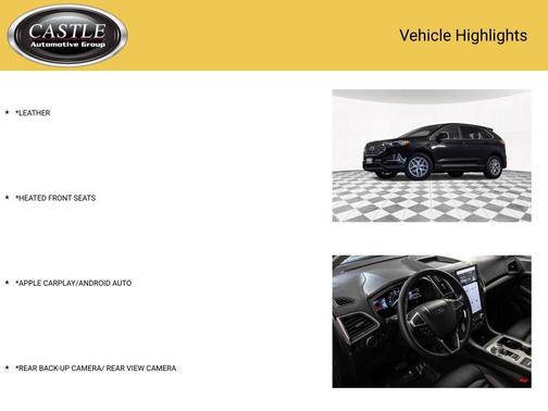 Black Metallic 2022 Ford Edge SEL