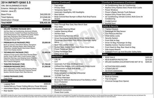 2014 INFINITI QX60 Base