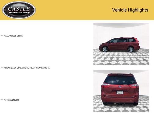 Salsa Red Pearl 2017 Toyota Sienna LE