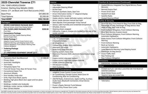 2025 Chevrolet Traverse AWD Z71
