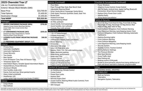 2025 Chevrolet Trax LT