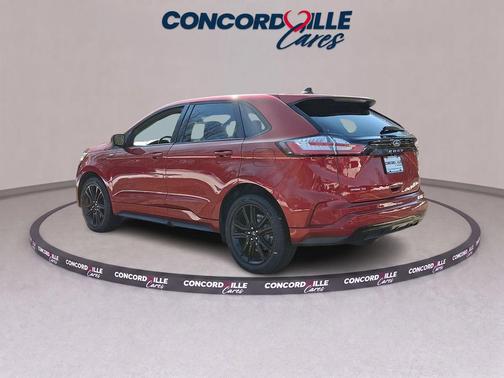 Red Metallic 2022 Ford Edge ST Line