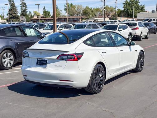 Pearl White Multi-Coat 2022 Tesla Model 3 Performance