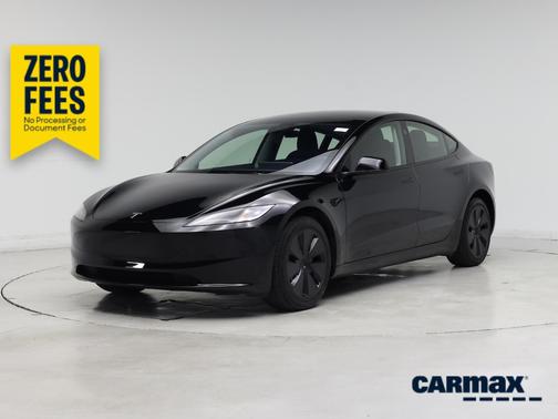 Black 2025 Tesla Model 3 Long Range