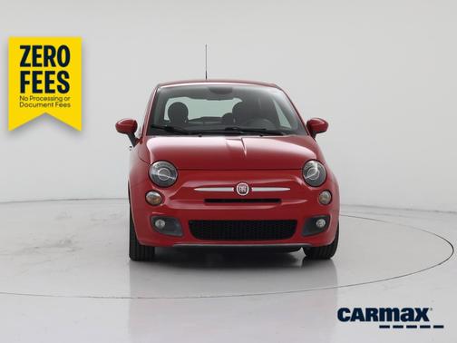 Red 2015 FIAT 500 Sport