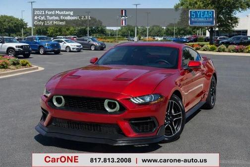 Maroon 2021 Ford Mustang EcoBoost Premium