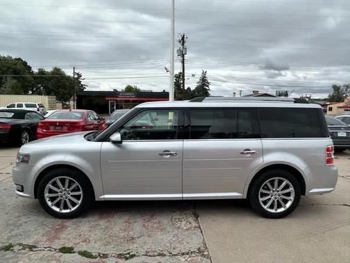 White Platinum Metallic Tri-Coat 2015 Ford Flex Limited