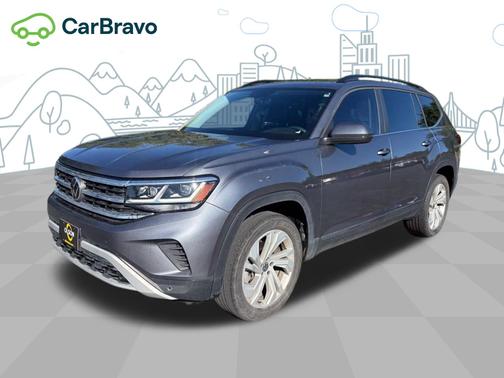 Platinum Gray Metallic 2021 Volkswagen Atlas 3.6L V6 SE w/Technology