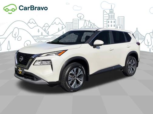 Pearl White Tricoat 2023 Nissan Rogue SV Intelligent AWD