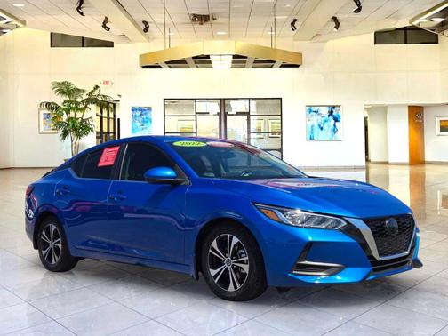 Electric Blue Metallic 2022 Nissan Sentra SV