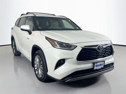 Blizzard Pearl 2020 Toyota Highlander Hybrid Platinum