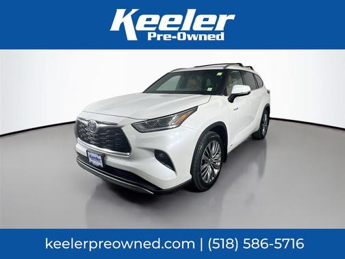 Blizzard Pearl 2020 Toyota Highlander Hybrid Platinum