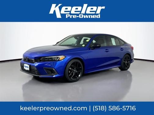 Aegean Blue Metallic 2022 Honda Civic Sport