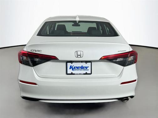 Platinum White Pearl 2024 Honda Civic Sport