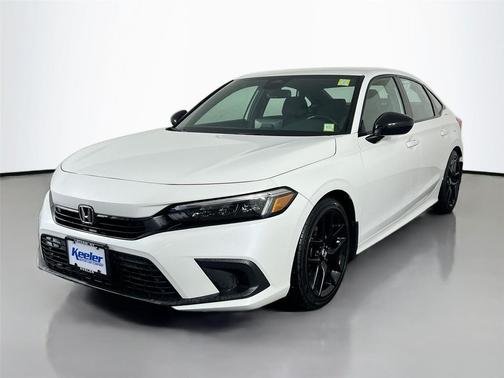Platinum White Pearl 2024 Honda Civic Sport