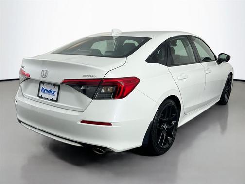 Platinum White Pearl 2024 Honda Civic Sport