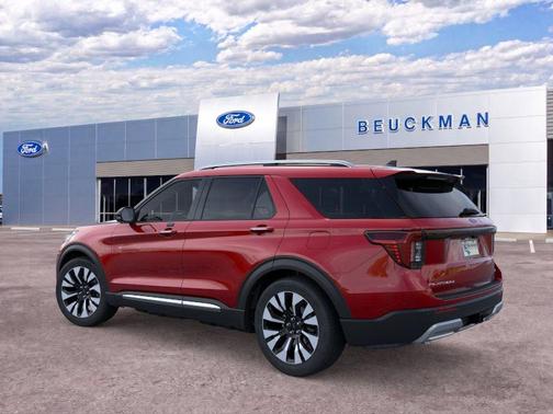 Rapid Red Metallic Tinted Clearcoat 2026 Ford Explorer Platinum