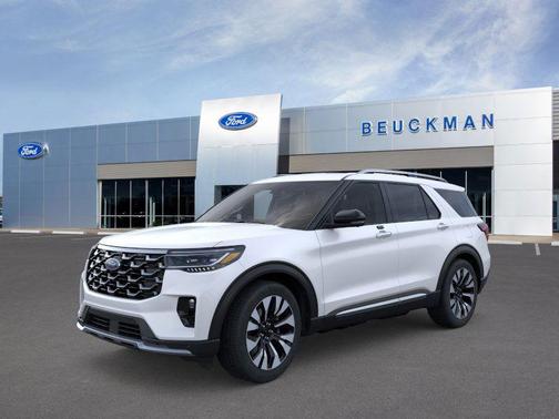 STAR WHITE MET TRI-COAT 2026 Ford Explorer Platinum