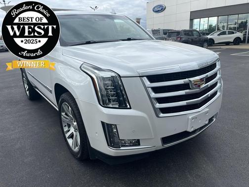 Crystal White Tricoat 2018 Cadillac Escalade Premium Luxury