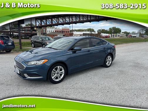 Blue 2018 Ford Fusion SE