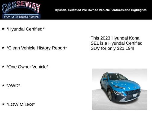 2023 Hyundai KONA SEL