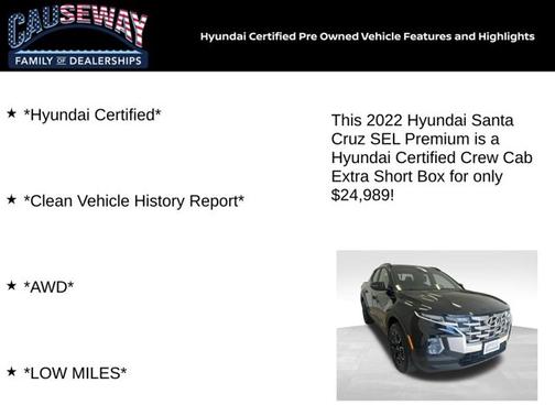 2022 Hyundai SANTA CRUZ SEL Premium