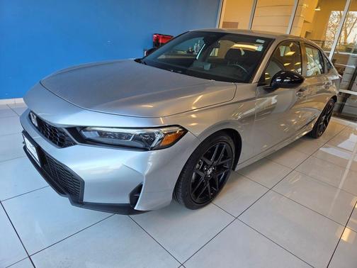 Solar Silver Metallic 2025 Honda Civic Sport