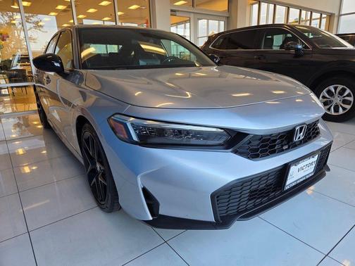 Solar Silver Metallic 2025 Honda Civic Sport